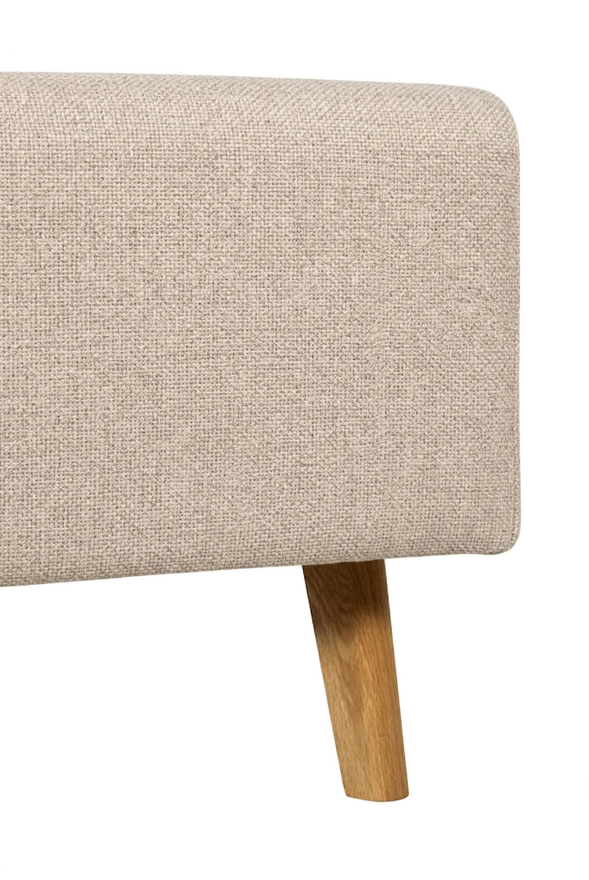 POLSTERBETT 200/200 cm,  in Beige,  - Eichefarben/Beige, MODERN, Holz/Textil (200/200cm) - MID.YOU