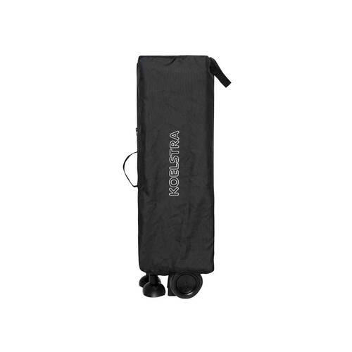 PRENOSNA POSTELJICA TRAVEL BLACK 65/75/126 cm črna  - črna, Basics, kovina/tekstil (65/75/126cm)