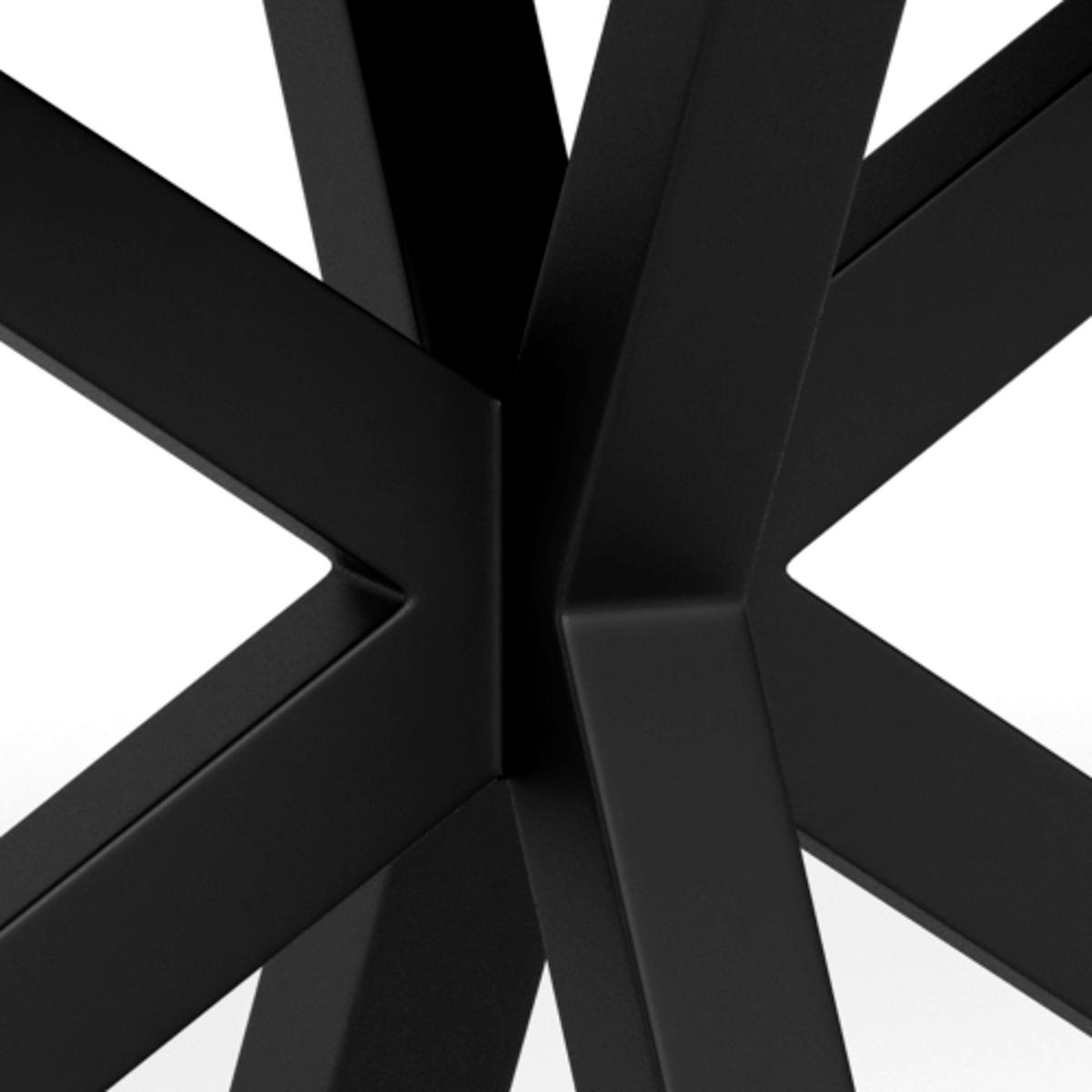 ESSTISCH in Metall, Glas, Keramik 200/100/75,5 cm  - Eichefarben/Schwarz, MODERN, Glas/Keramik (200/100/75,5cm) - MID.YOU