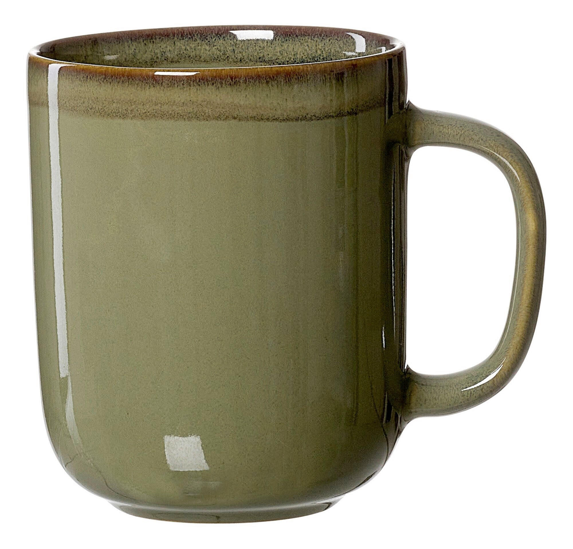 KAFFEEBECHER Malaga  380 ml   - Grün, KONVENTIONELL, Keramik (11/9/9cm) - Ritzenhoff Breker