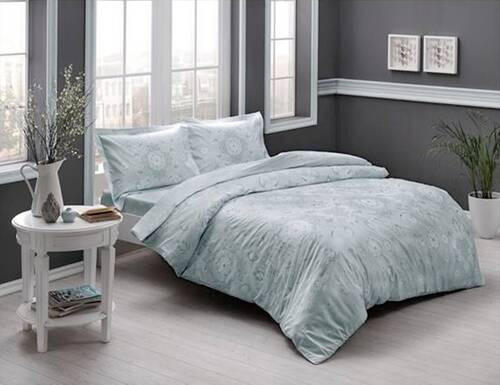 LENJERIE DE PAT 230/260 cm  - verde mentă, Basics, textil (230/260cm)