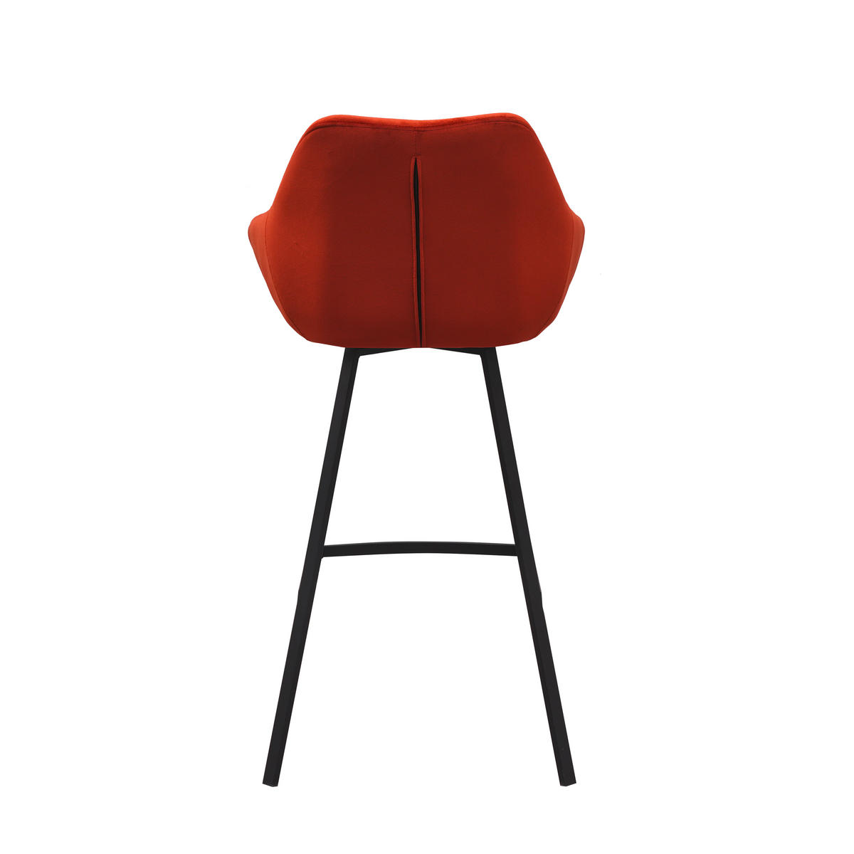 SADA BAROVÝCH STOLIČIEK 2 kus - oranžová/čierna, Modern, kov/textil (55/109/57cm) - MID.YOU