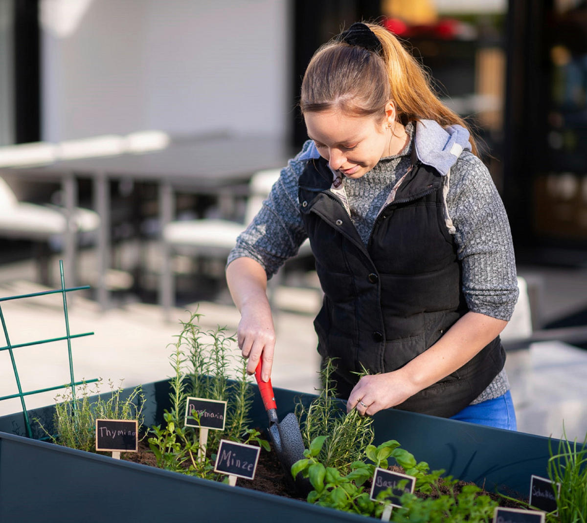 HOCHBEET  - Anthrazit, Basics, Metall (60/80/120cm) - Ambia Garden