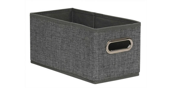 REGALKORB 31/15/15 cm   - Beige/Grau, Basics, Karton/Textil (31/15/15cm) - Homeware