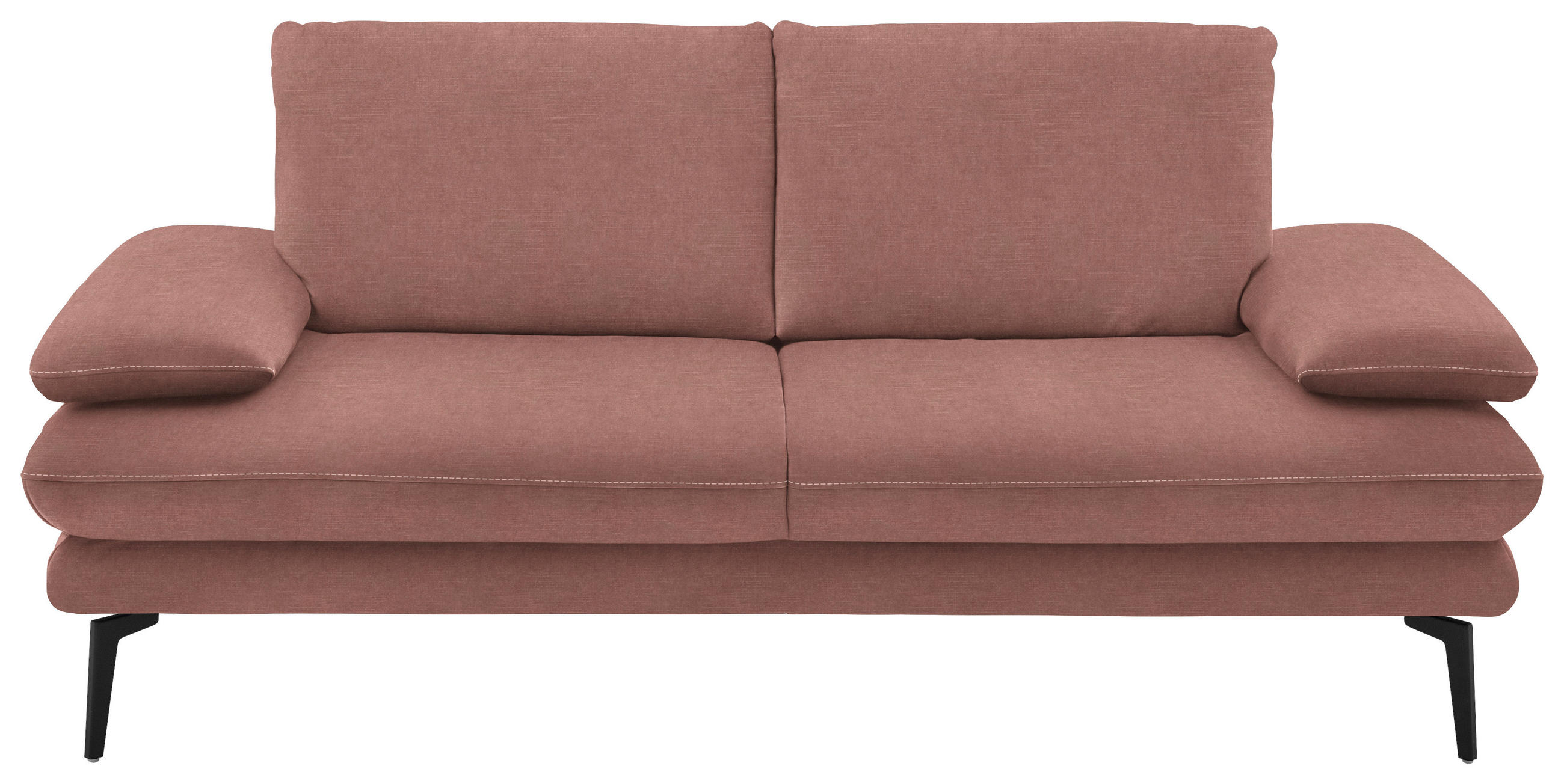 2,5-SITZER in Velours Flieder  - Beige/Flieder, Design, Textil/Metall (196/89/104cm) - Dieter Knoll