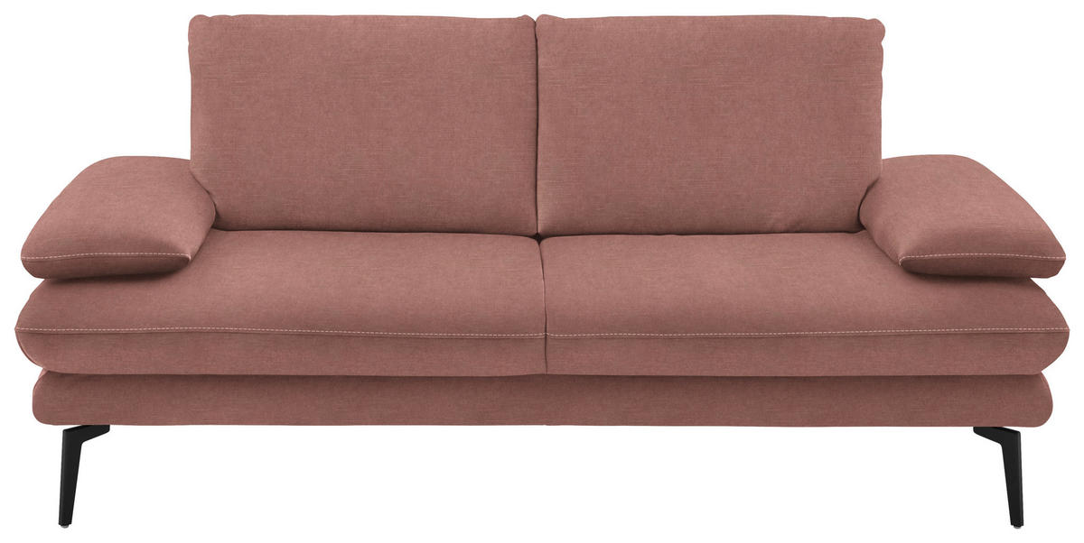2,5-SITZER in Velours Flieder  - Beige/Flieder, Design, Textil/Metall (196/89/104cm) - Dieter Knoll