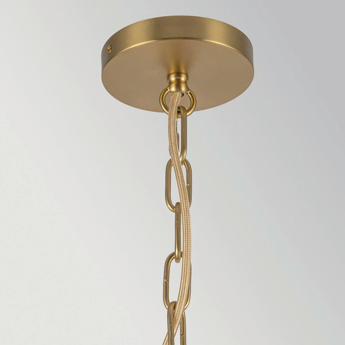 HÄNGELEUCHTE Alora Mood 40,6/28,5 cm  - Goldfarben, Design, Holz/Metall (40,6/28,5cm) - Elstead Lighting
