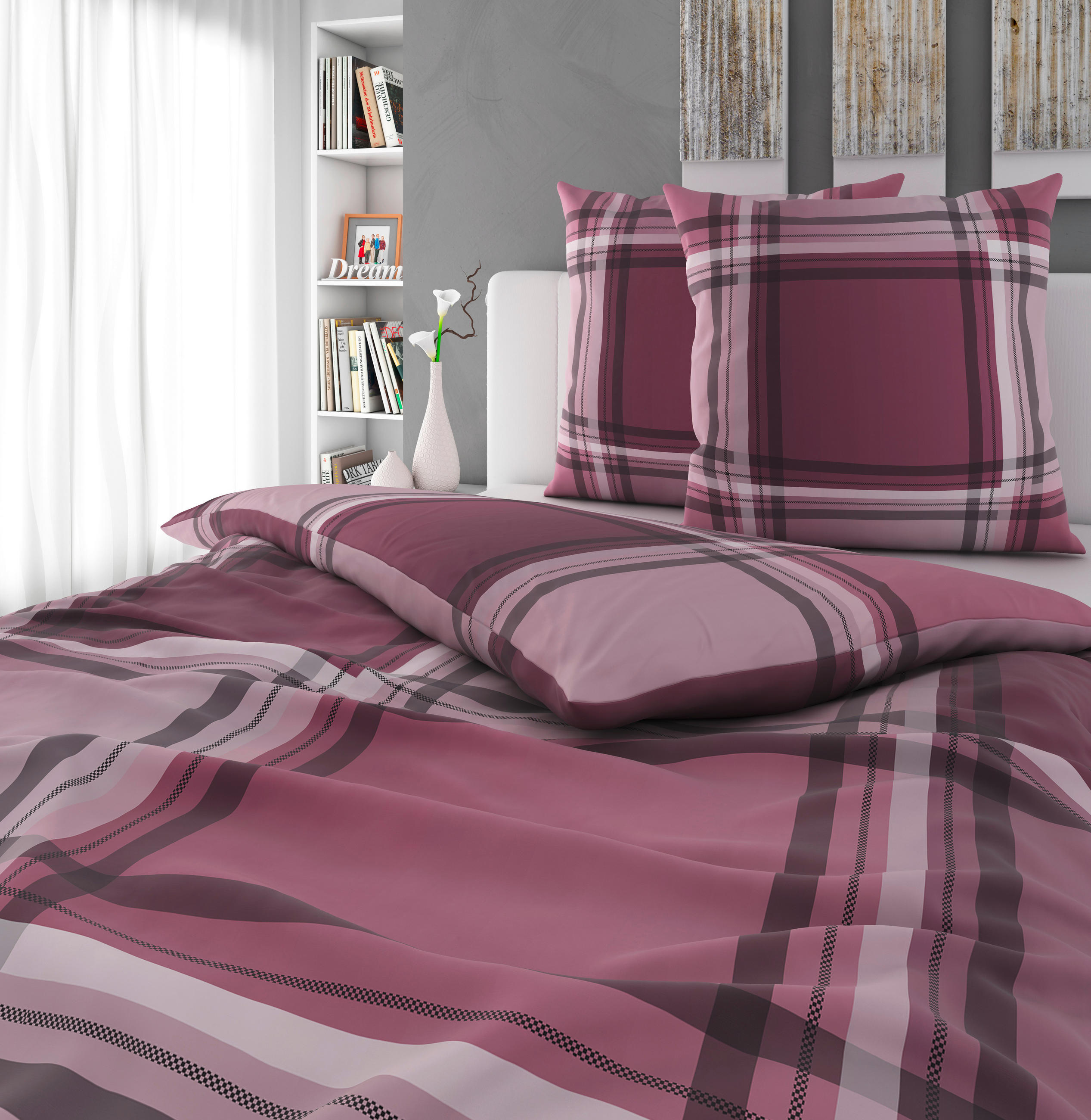 BETTWÄSCHE Winterblock Renforcé 200/200 cm  - Mauve, KONVENTIONELL, Textil (200/200cm) - Novel