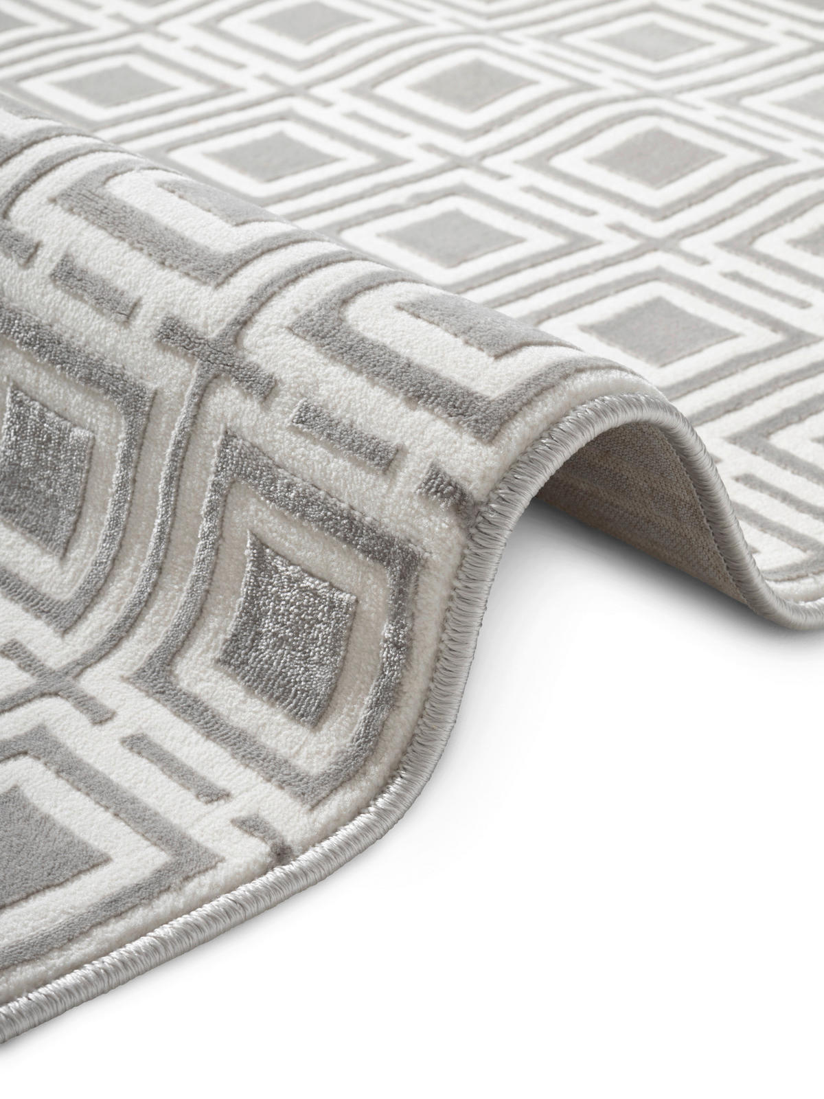 LÄUFER 80/240 cm Perles  - Creme/Grau, Design, Kunststoff (80/240cm) - Elle Decoration