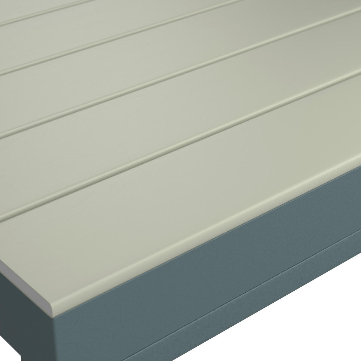 LOUNGEGARNITUR Aluminium  - Dunkelgrau/Beige, MODERN, Textil/Metall - Ambia Garden