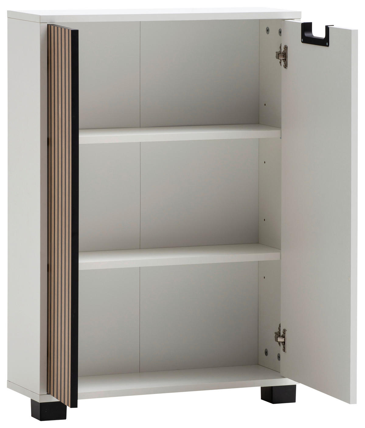 UNTERSCHRANK 59,8/85,2/19,55 cm   - Eichefarben/Schwarz, Design, Holzwerkstoff/Kunststoff (59,8/85,2/19,55cm) - MID.YOU
