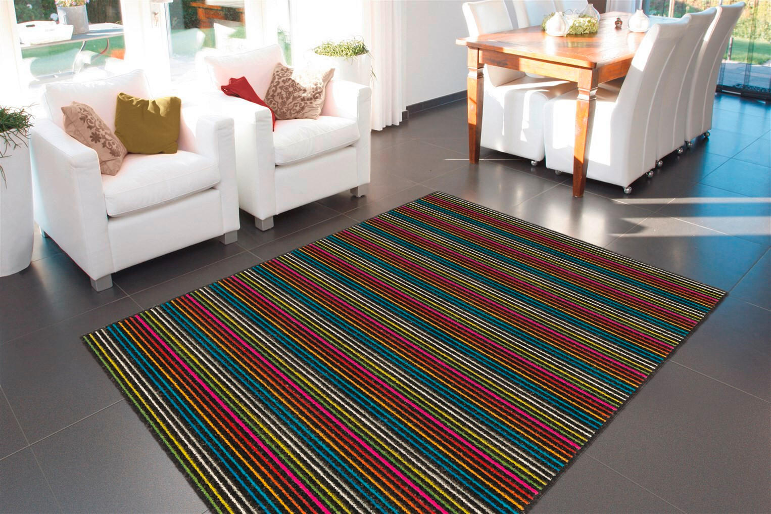 FLACHWEBETEPPICH 170/240 cm Multicolor  - Multicolor, Basics, Textil (170/240cm) - Novel