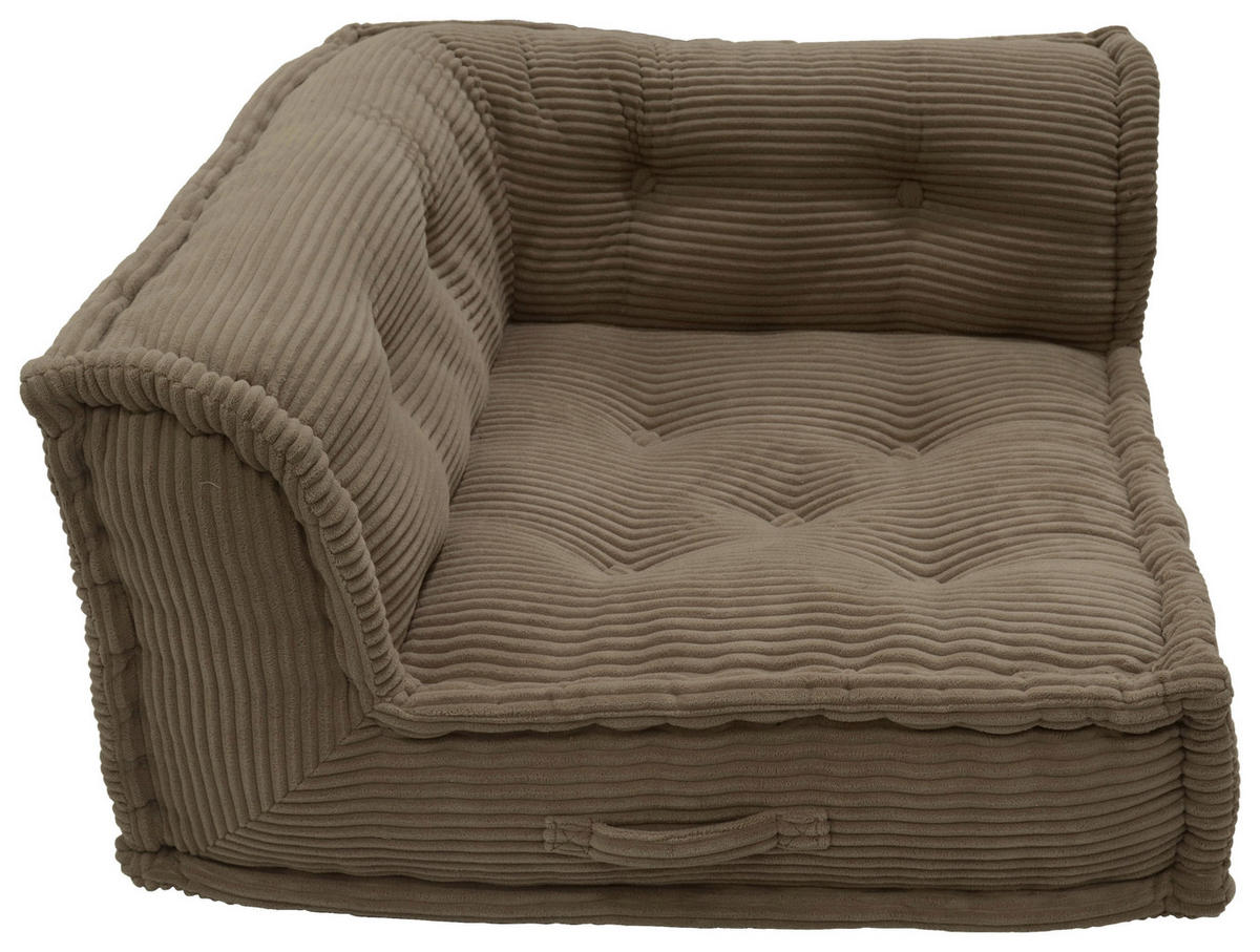 ECKELEMENT in gerippt   - Beige, Design, Textil (80/43/80cm) - P & B
