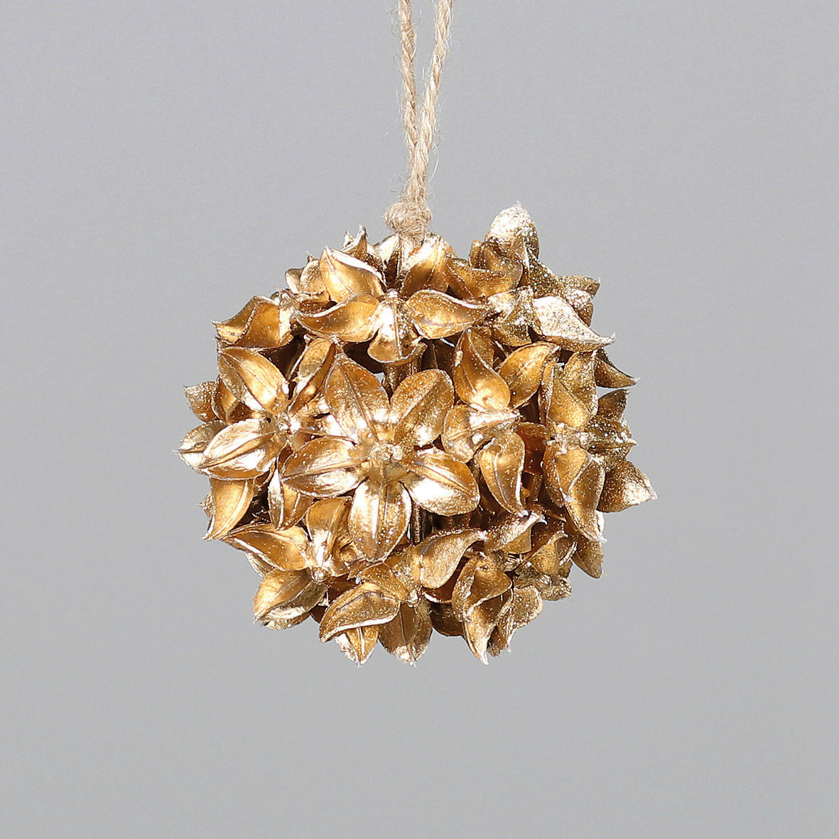 DEKOZWEIG  - Goldfarben, Basics, Kunststoff (9cm)
