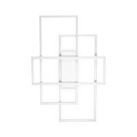 LED-DECKENLEUCHTE Frame Rettangolo Bianco 62,5/41/6 cm   - Weiß, Design, Kunststoff/Metall (62,5/41/6cm) - Ideal Lux