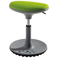 BÜROHOCKER   Grau, Limette  - Limette/Grau, Design, Kunststoff/Textil (38/48/27,5cm) - Paidi