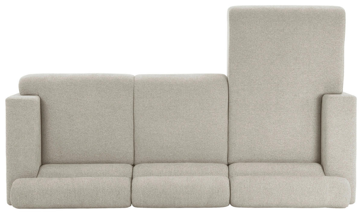 ECKSOFA Taupe Leinenoptik  - Taupe, Design, Holz/Textil (260/68/156cm) - P & B
