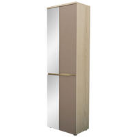 PREDSIEŇOVÁ SKRIŇA, taupe, farba duba, 55/192/38 cm - čierna/farba duba, Design, kompozitné drevo (55/192/38cm) - Voleo