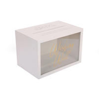 DEKORAČNÁ ŠKATUĽA - Basics, kompozitné drevo/sklo (30/20/30cm)