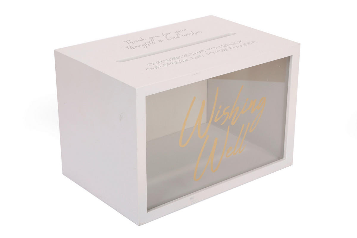 DEKORAČNÁ ŠKATUĽA - Basics, kompozitné drevo/sklo (30/20/30cm)