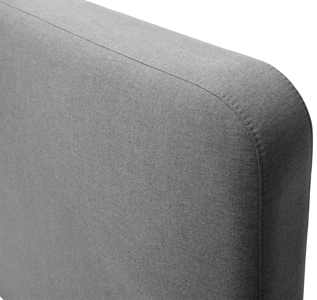 POLSTERBETT 160/200 cm  in Hellgrau  - Eichefarben/Hellgrau, Design, Holz/Textil (160/200cm) - Livetastic
