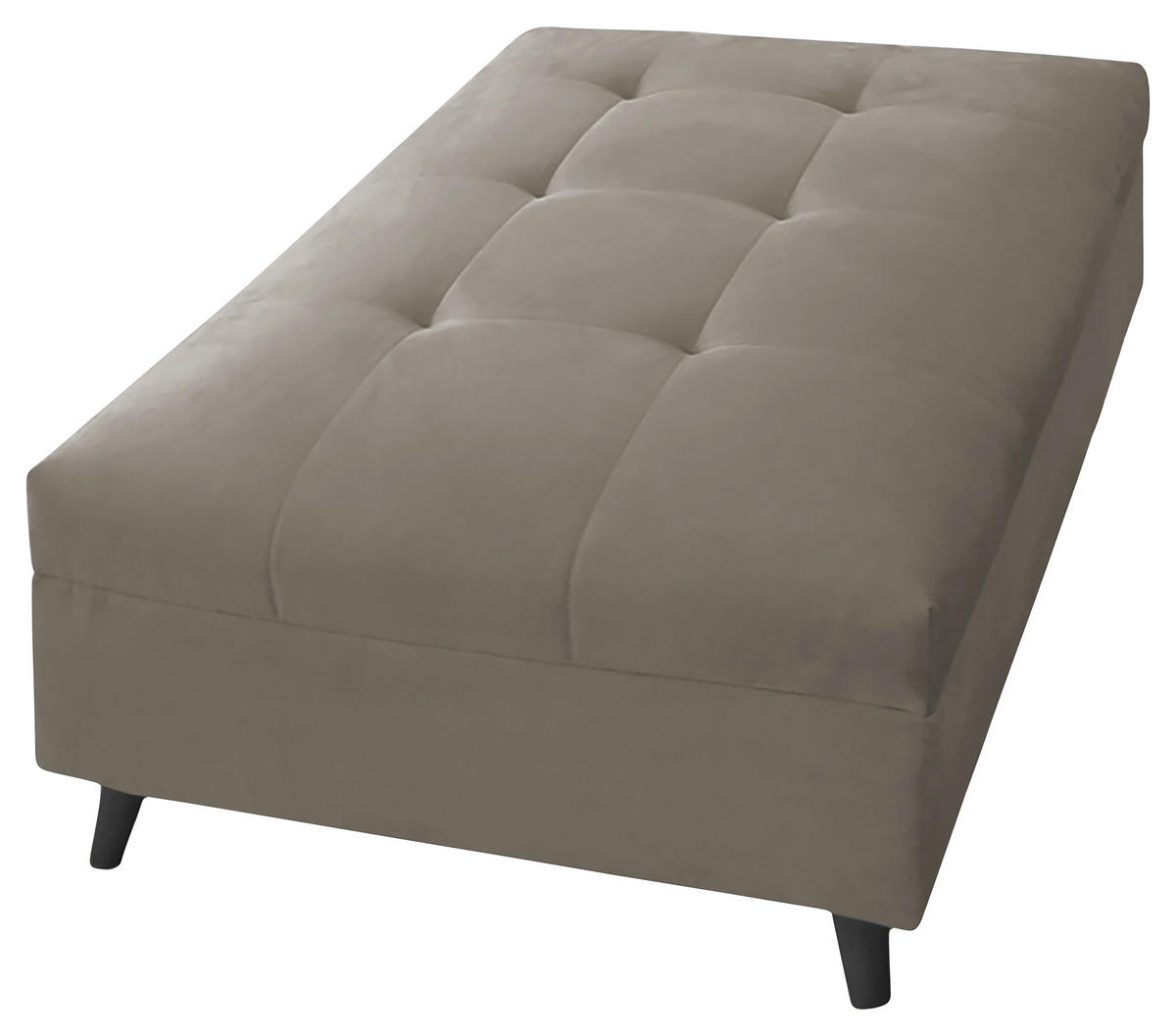 Ecksofa inkl. Hocker in Webstoff Grau  - Schwarz/Grau, Design, Holz/Textil (247/174cm) - MID.YOU
