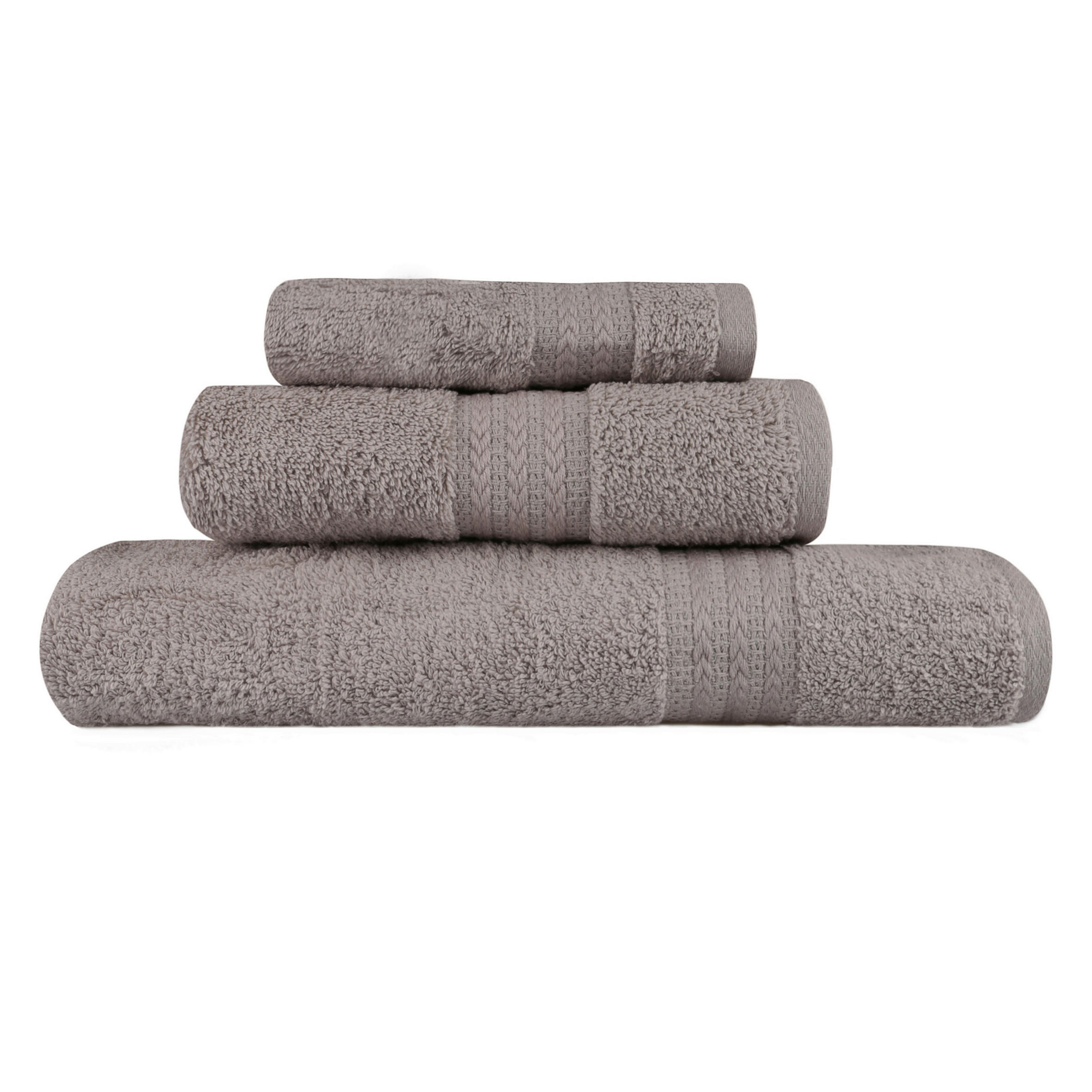 FROTTIERSET Grau 3-teilig  - Grau, Basics, Textil (30/50cm)
