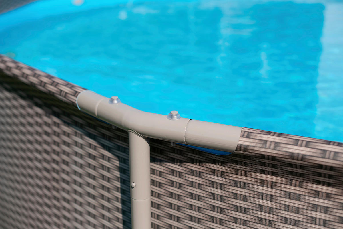 POOL PGP2Q01542D 457/106 cm  - Braun, KONVENTIONELL, Kunststoff (457/106cm)