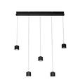 LED-HÄNGELEUCHTE 90/10/170 cm  - Schwarz, Design, Kunststoff/Metall (90/10/170cm) - Novel
