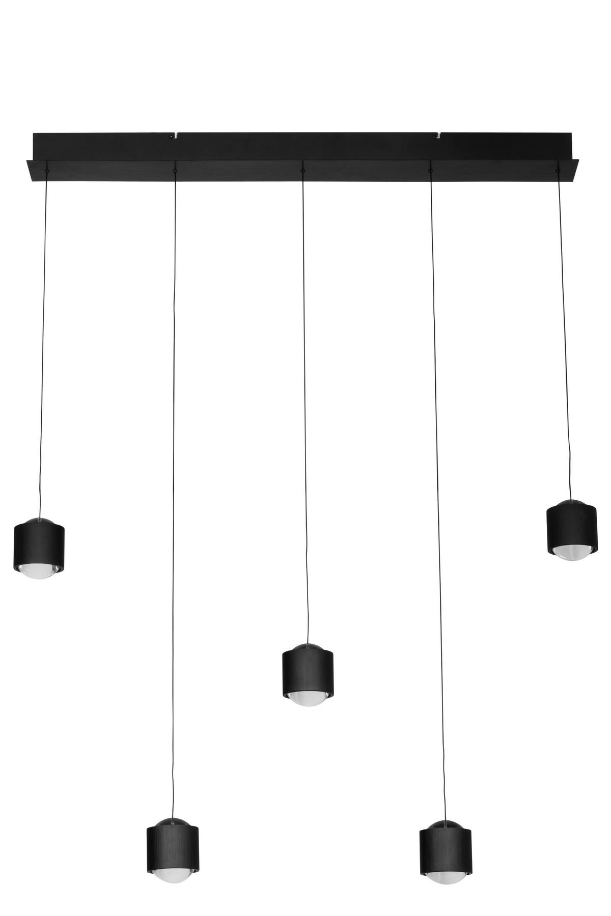 LED-HÄNGELEUCHTE 90/10/170 cm    - Schwarz, Design, Kunststoff/Metall (90/10/170cm) - Novel