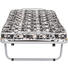 KLAPPBETT Metall, Textil - Schwarz/Weiß, Basics, Textil/Metall (80/42/190cm) - CARRYHOME