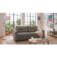 SCHLAFSOFA Chenille Braun  - Schwarz/Braun, Modern, Holz/Textil (192/83/99cm) - MID.YOU