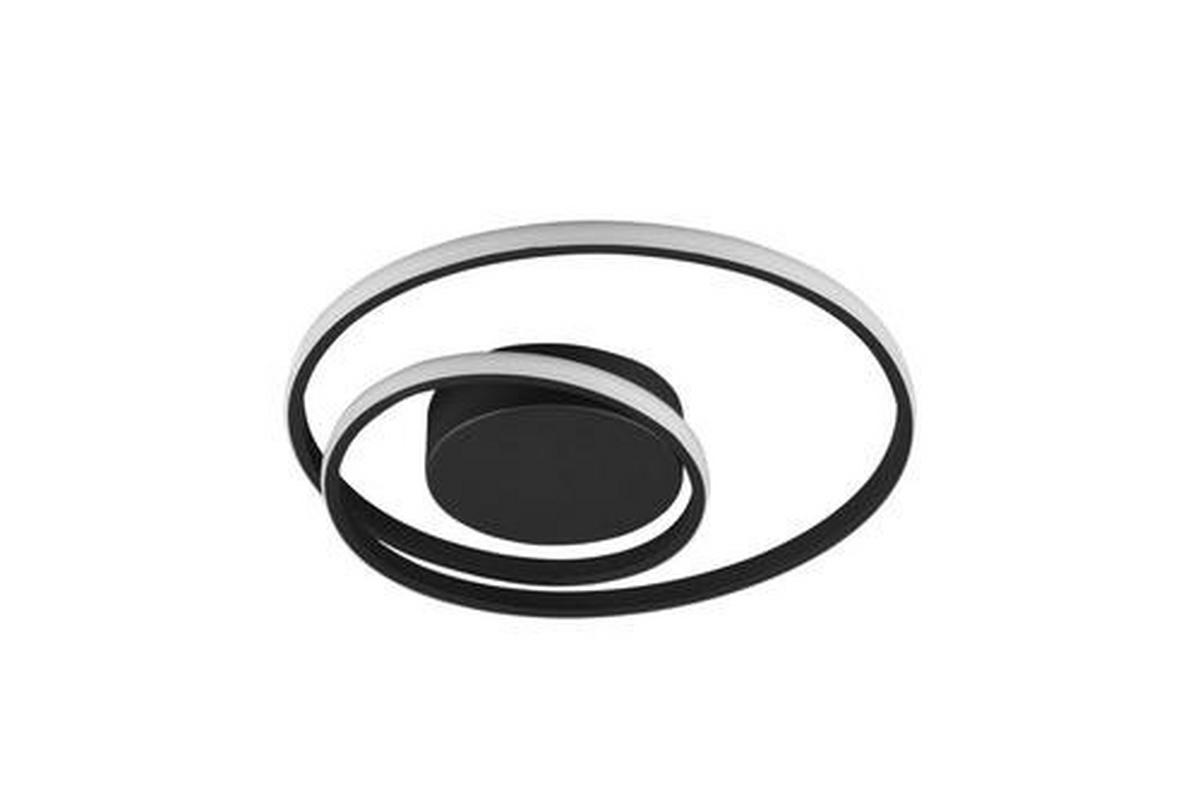 LED-DECKENLEUCHTE 39/7 cm   - Schwarz/Weiß, Design, Kunststoff/Metall (39/7cm)