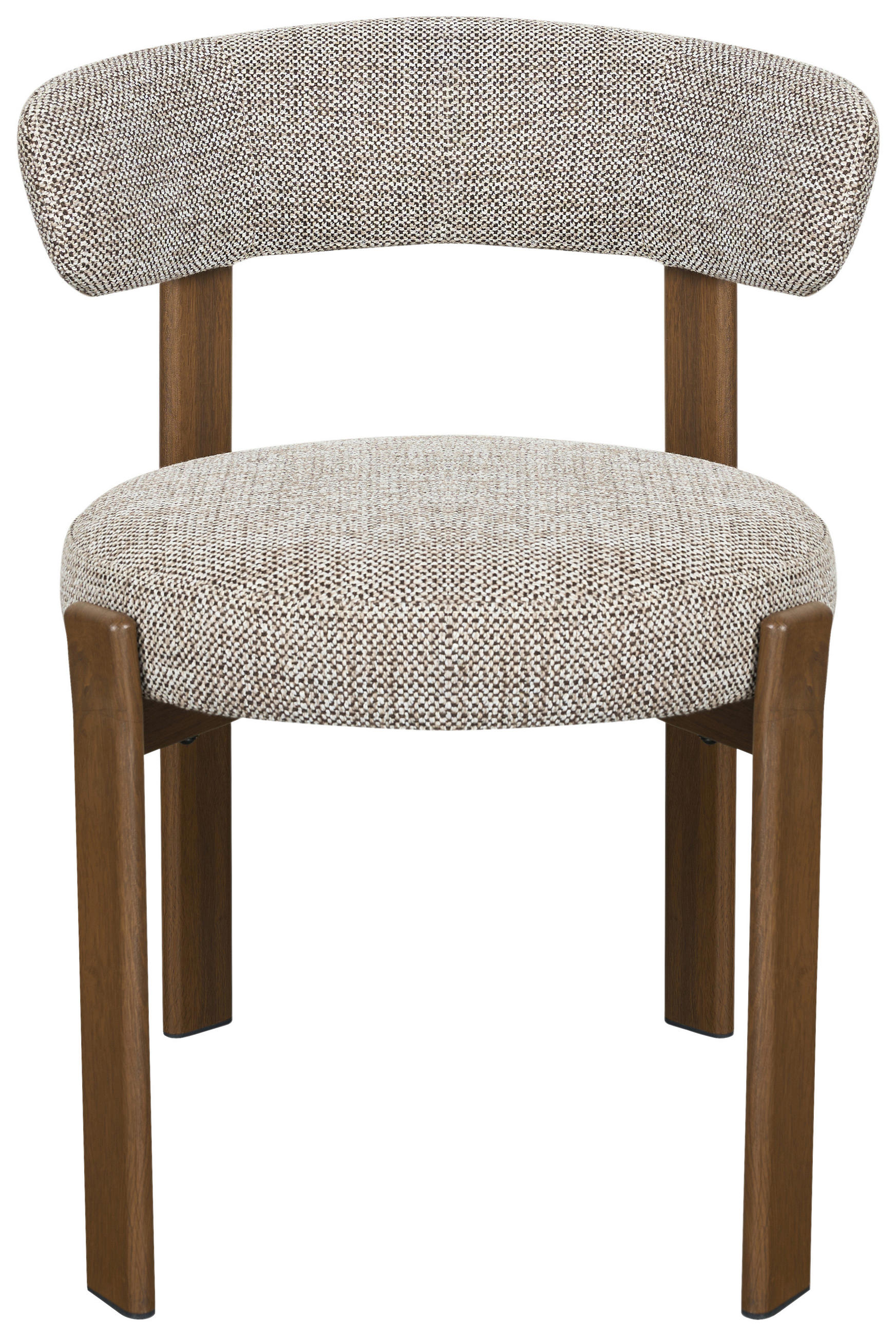 STUHL   Webstoff  Braun, Walnussfarben  - Walnussfarben/Braun, MODERN, Textil/Metall (55/75/56,5cm) - Livetastic