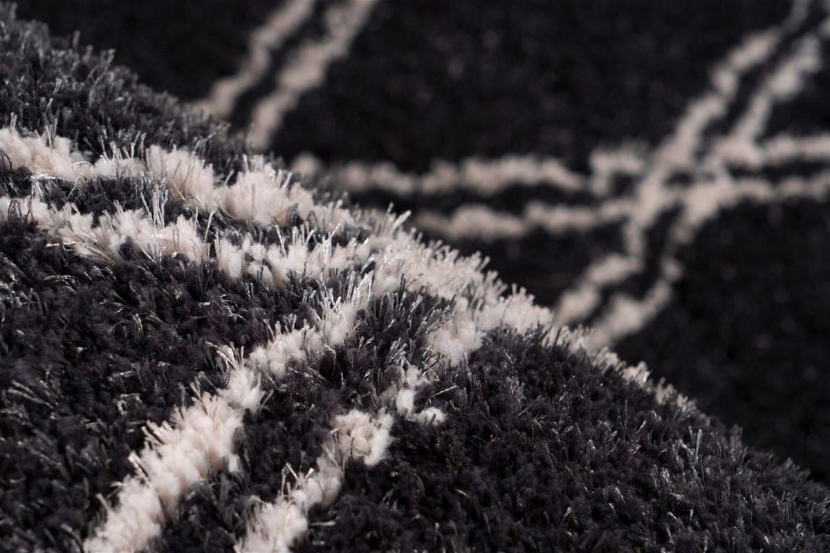 HOCHFLORTEPPICH 120/170 cm Orlando 325 Anthrazit Anthrazit  - Anthrazit, KONVENTIONELL, Textil (120/170cm)