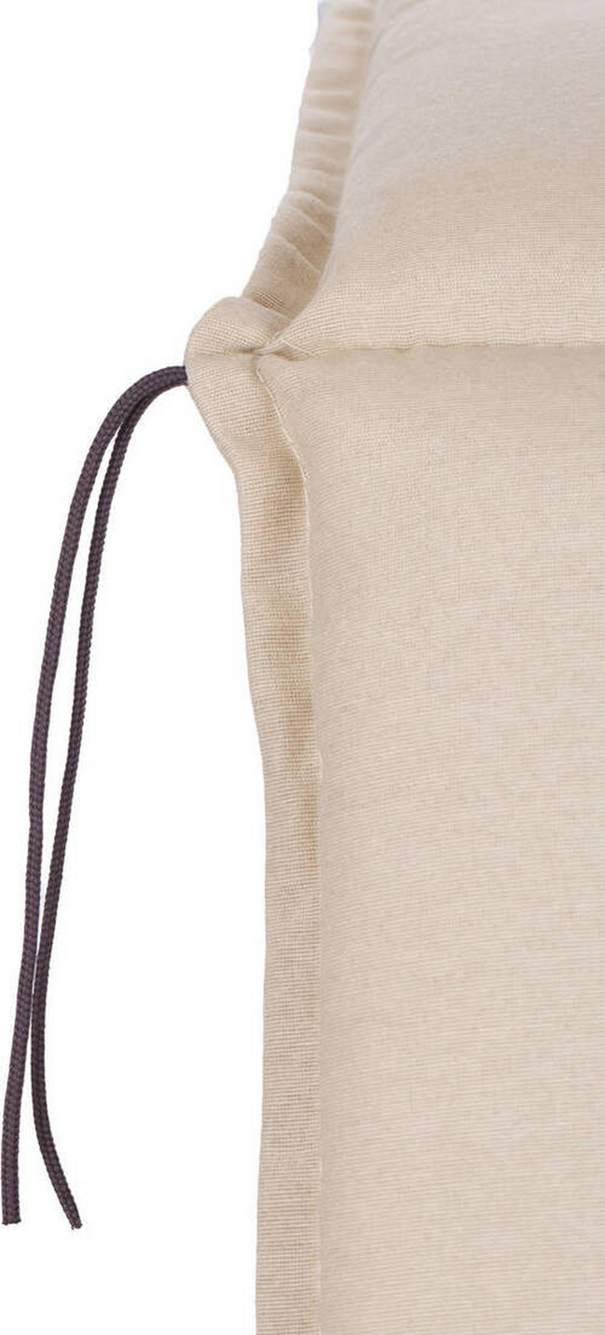 LIEGENAUFLAGE in Beige Uni  - Beige, Basics, Textil (191/58/8cm) - Gardenson