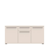 KOMODA  180/85/46 cm  kašmir  - kašmir, Dizajnerski, metal/pločasti materijal (180/85/46cm) - Hom`in