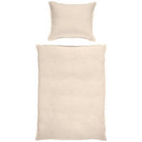 BETTWÄSCHESET Leinenoptik 140/200 cm  70 cm/90 cm  - Beige, Trend, Textil (140/200cm) - Ambiente