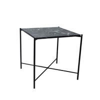 BEISTELLTISCH 40/40/40 cm Schwarz quadratisch  - Schwarz, Trend, Stein/Metall (40/40/40cm) - Landscape