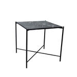 BEISTELLTISCH 40/40/40 cm Schwarz quadratisch  - Schwarz, Trend, Stein/Metall (40/40/40cm) - Landscape