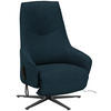 RELAXSESSEL in Textil Dunkelblau  - Anthrazit/Dunkelblau, Design, Textil/Metall (70/112/85cm) - Himolla
