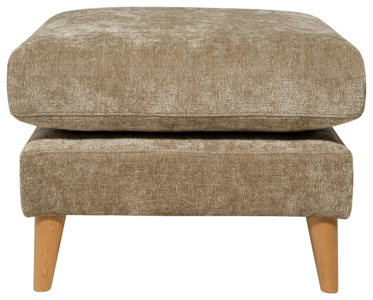 PALL i trä, metall, textil brun  - brun/ekfärgad, Klassisk, metall/trä (62/42/62cm) - Best Price