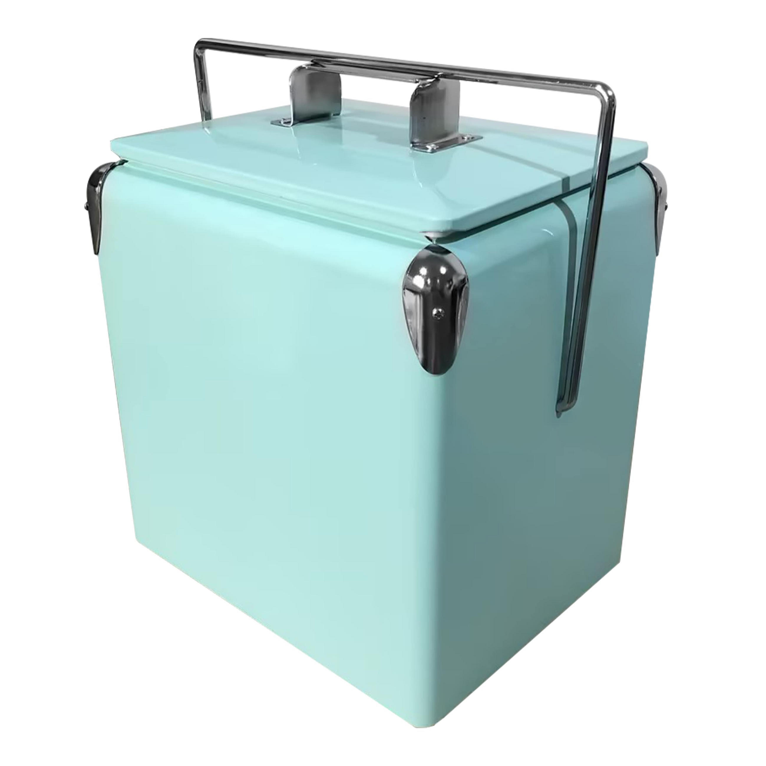 KÜHLBOX Mintgrün 13 l  - Mintgrün, KONVENTIONELL, Kunststoff/Metall (23,5/36/34cm) - Ambia Garden