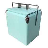 KÜHLBOX Mintgrün 13 L  - Mintgrün, KONVENTIONELL, Kunststoff/Metall (23,5/36/34cm) - Ambia Garden