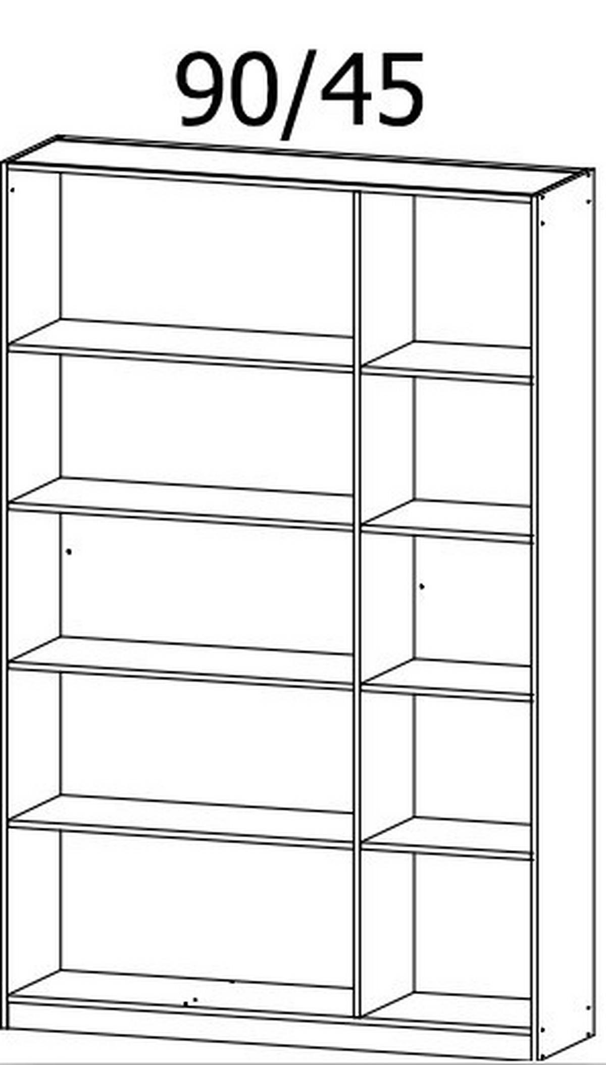 DREHTÜRENSCHRANK 136/210/41 cm 3-türig Schwarz, Weiß  - Schwarz/Weiß, Design, Glas/Holzwerkstoff (136/210/41cm) - Rauch Möbel
