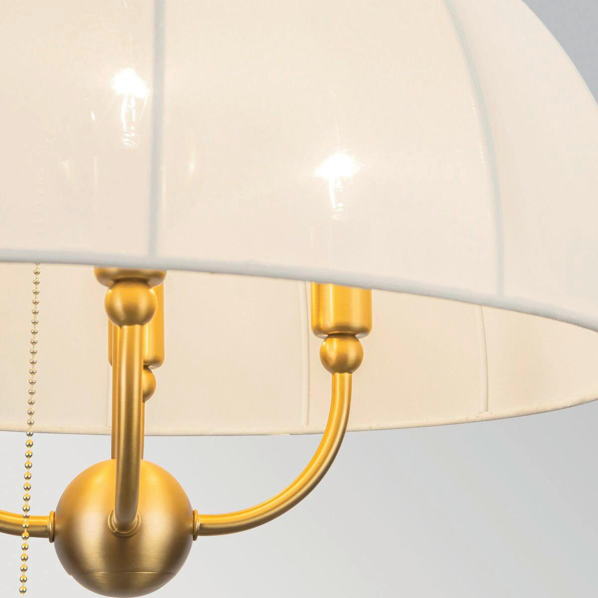 HÄNGELEUCHTE Alora Mood 34,3/45,7 cm  - Creme, Design, Textil/Metall (34,3/45,7cm) - Elstead Lighting