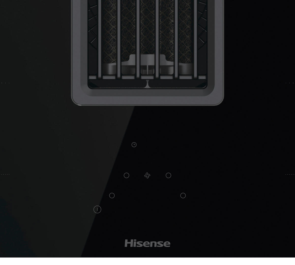 KOCHFELD-DUNSTABZUG-KOMBI  - Schwarz, Basics, Glas/Metall (83/23/52cm) - Hisense