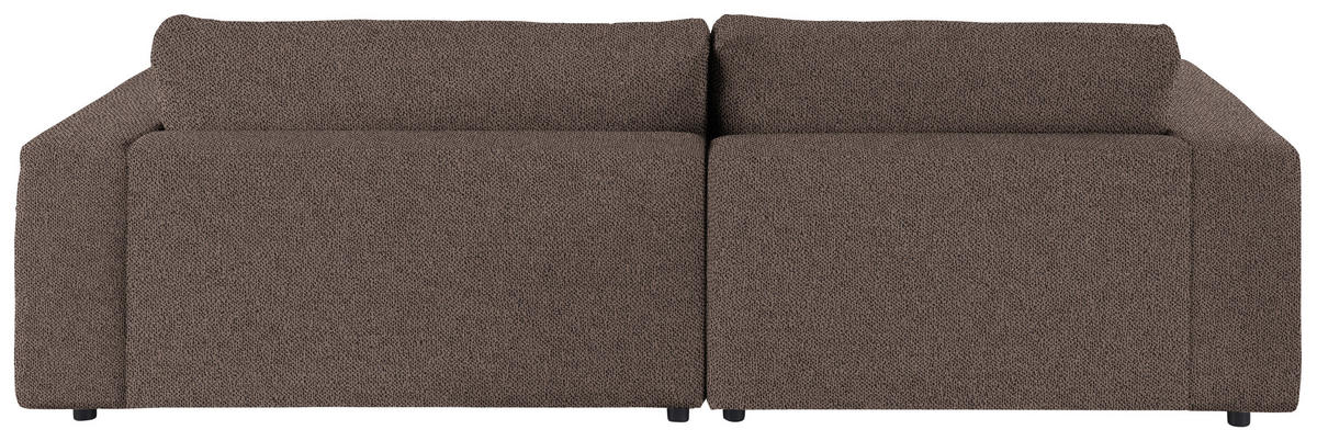 ECKSOFA in Flachgewebe Braun  - Schwarz/Braun, Design, Kunststoff/Textil (190/270cm) - Lomoco