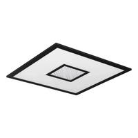 DECKENLEUCHTE    59,5/59,5/5 cm  - Schwarz/Weiß, Basics, Kunststoff/Metall (59,5/59,5/5cm) - Eglo