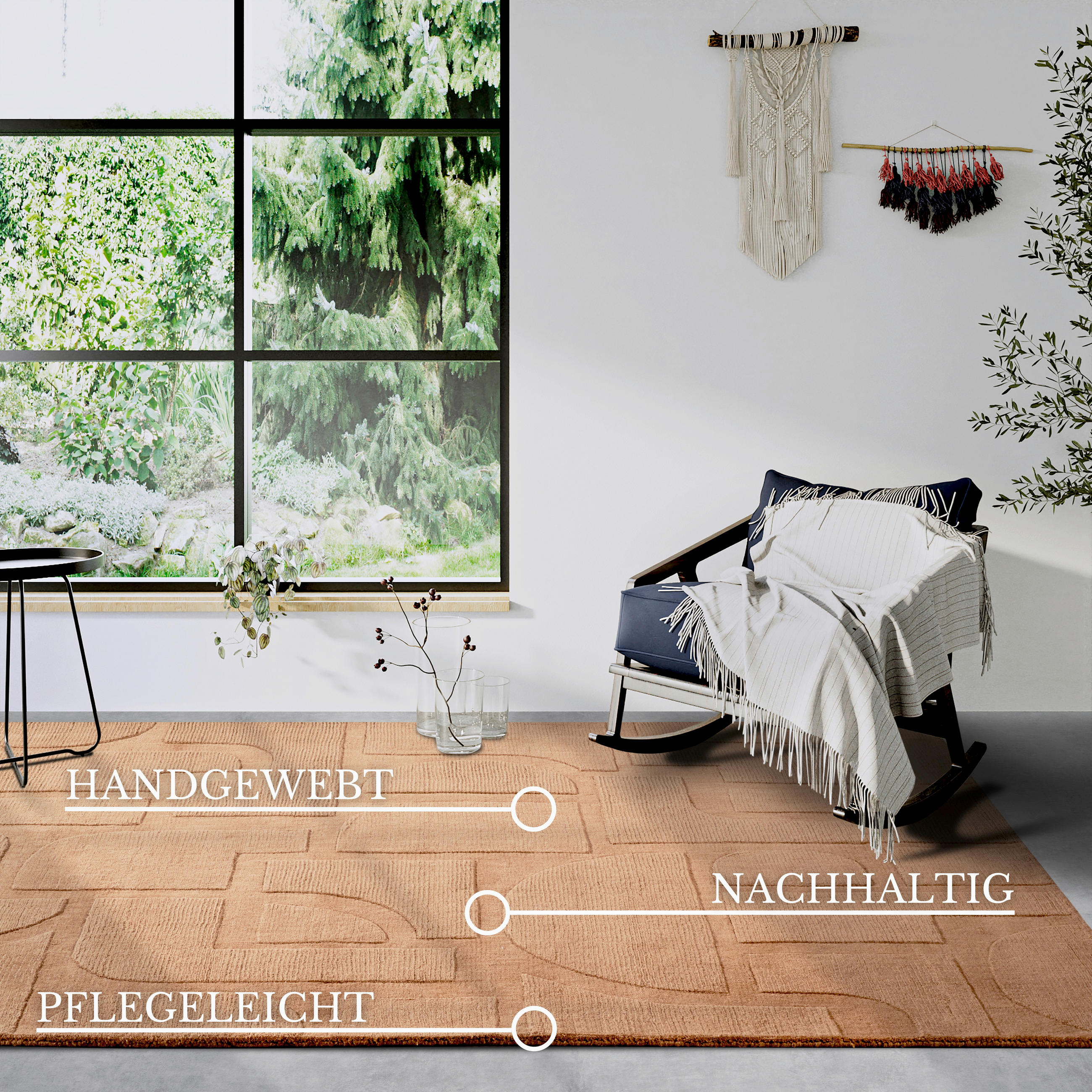 HANDWEBTEPPICH 160/230 cm Kollektion 1906 Kupferfarben  - Kupferfarben, Basics, Textil (160/230cm) - Villeroy & Boch